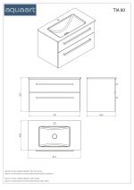 TIA 80 DONJI KUPAONSKI ORMARIĆ GREY MARA - Slika 3