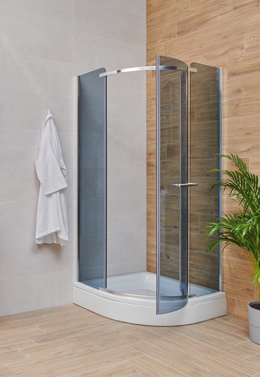 TK LUGO 80 POLUKRUŽNA TUŠ KABINA 80x80x185 cm - Slika 2