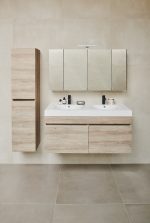 GLORY 120 GORNJI KUPAONSKI ORMARIĆ GREY MARA - Slika 2