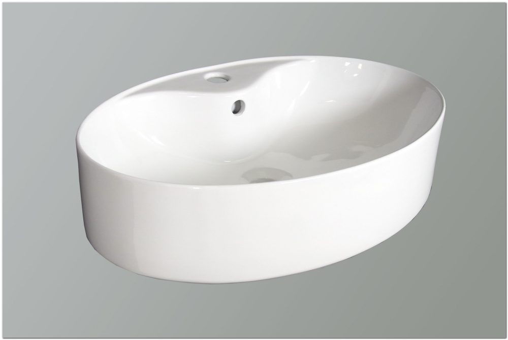 SCARLET NADGRADNI KERAMIČKI UMIVAONIK 580x385x155 mm - Slika 2