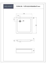 TERRA 90 TUŠ KADA 900x900 mm - Slika 2