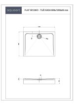FLAT 90120/O TUŠ KADA 900x1200 mm - Slika 2