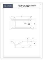 TREND 170 KUPAONSKA KADA 1700x700 mm - Slika 2