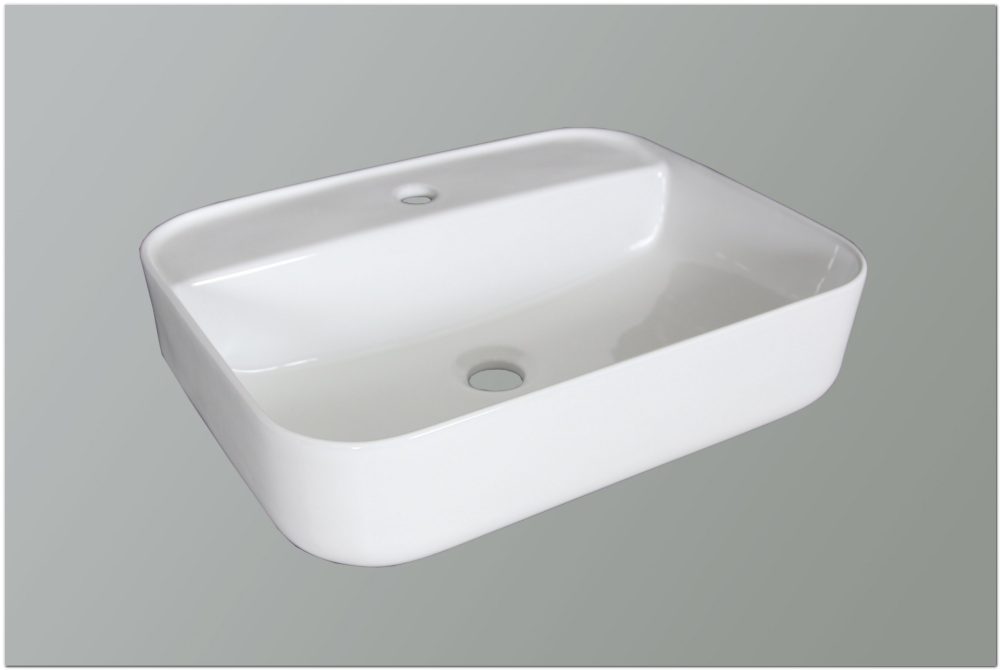 DELILAH NADGRADNI KERAMIČKI UMIVAONIK 505x405x140 mm - Slika 2