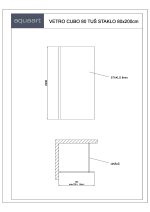 VETRO CUBO 80 TUŠ STIJENA 80x200 cm - Slika 3