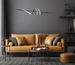 LED VISEĆA SVJETILJKA NOEMY 1200x1200 mm 48W 2075lm 3000/4000/6000K IP20 BLACK - Slika 2