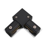 KONEKTOR ZA SPAJANJE TRAČNIH VODILICA  ""L""  90° CRNI