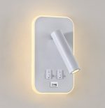 LED ZIDNA SVJETILJKA SVJETILJKE ARIZONA 7W+3W 980lm 3000K IP20+ USB  WHITE