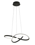 LED VISEĆA SVJETILJKA VANA D500 46W 3065 lm 3000/4000/6000K IP20 BLACK