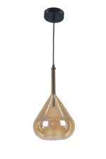 VISEĆA SVJETILJKA STAKLENA ZARIA 1xE27 AMBER