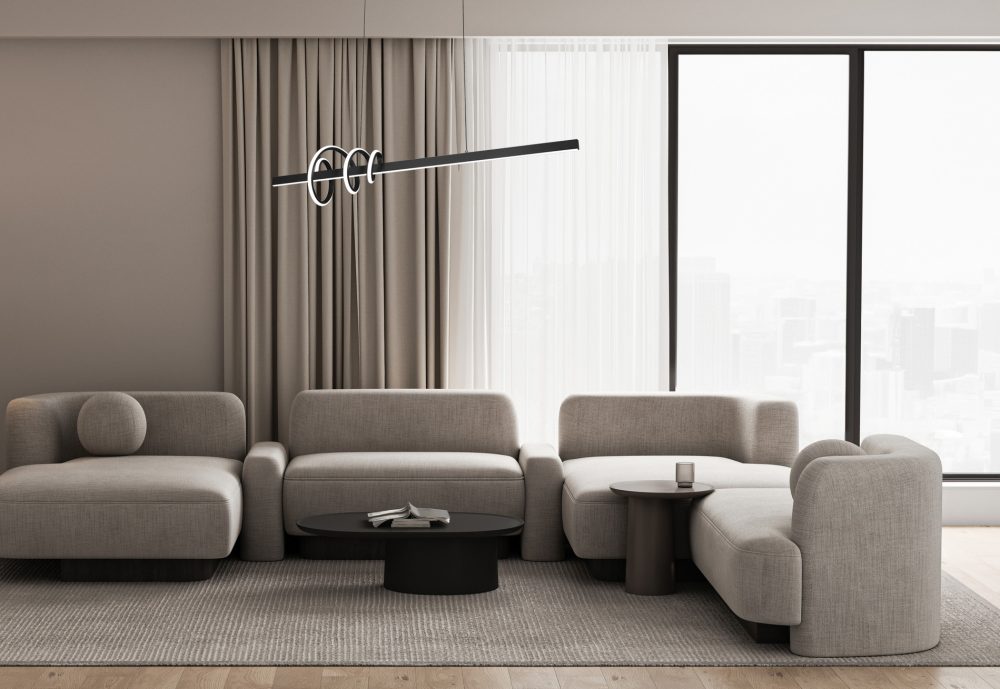 LED VISEĆA SVJETILJKA AURORA 52W 2650 lm 4000K IP20 BLACK - Slika 2