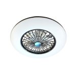 STROPNA LED SVJETILJKA S VENTILATOROM ELLA D550 48W 2600-4800lm 3000-6500K + REMOTE CONTROL BLACK