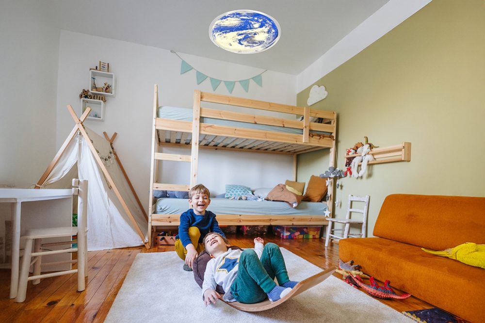 LED STROPNA SVJETILJKA EARTH PVC D400 24W 1440 lm 3000-65000K IP20 WHITE/BLUE - Slika 3