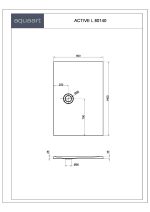 ACTIVE L 80140 TUŠ KADA 800x1400 mm - Slika 2
