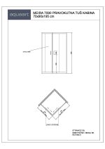 TK MEIRA 7090 PRAVOKUTNA TUŠ KABINA 70x90x195 cm - Slika 2