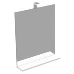 IVA 60 OGLEDALO S LED RASVJETOM BIJELI SJAJ