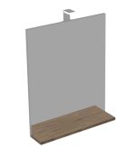 IVA 60 OGLEDALO S LED RASVJETOM DARKWOOD