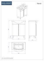 TEA 65 DONJI KUPAONSKI ORMARIĆ - Slika 2