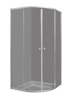 TK RONDA 80 POLUKRUŽNA TUŠ KABINA 80x80x185 cm - Slika 3