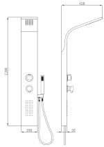 GL9631 TUŠ PANEL 120x18 cm - Slika 2