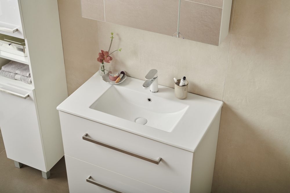 SARA 60 DONJI KUPAONSKI ORMARIĆ BIJELI SJAJ - Slika 3