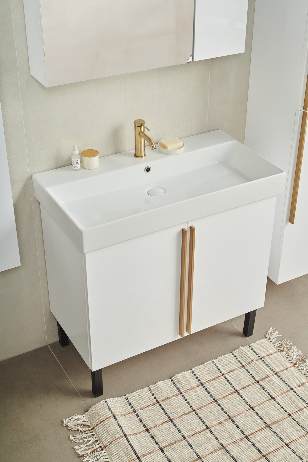 OLIVIA UGRADBENI KERAMIČKI UMIVAONIK BIJELI 600x455x100 mm - Slika 2