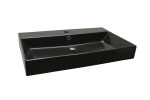 OLIVIA UGRADBENI KERAMIČKI UMIVAONIK CRNI MAT 700x455x100 mm - Slika 2