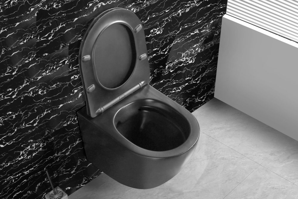 MONDO BLACK VISEĆA ŠKOLJKA S DASKOM  RIMLESS 490x370x370 mm - Slika 5