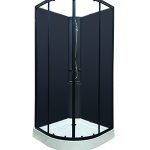 EVA 90 BLACK POLUKRUŽNA TUŠ KABINA 90x90x205 cm