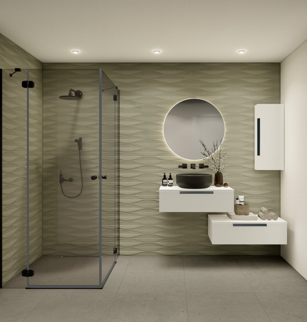 HIP BOČNI KUPAONSKI ORMARIĆ BIJELI SJAJ - Slika 3