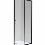 CLEAR WALL 120 BLACK TUŠ VRATA 1200x1950 mm
