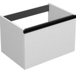 MIRAGE 70 DONJI KUPAONSKI ORMARIĆ BIJELI MAT CRNA RUČKICA