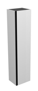 MIRAGE 170 BOČNI PREKLOPNI KUPAONSKI ORMARIĆ BIJELI MAT CRNA RUČKICA