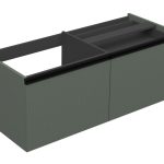 MIRAGE 120 DONJI KUPAONSKI ORMARIĆ LIJEVI ZELENA MAT CRNA RUČKICA