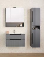 MIRIAD 170 VOV BOČNI KUPAONSKI ORMARIĆ GRAFIT SUPERMAT - Slika 2