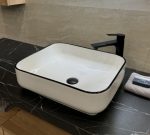 ANNA NADGRADNI KERAMIČKI UMIVAONIK S CRNIM RUBOM 500x390x130 mm - Slika 2