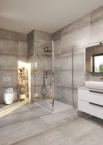 TK MALAGA 80120 CHROME PRAVOKUTNA TUŠ KABINA 80X120X195 cm - Slika 2