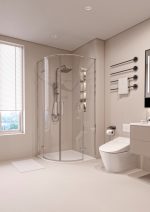 TK PARLA 80 CHROME POLUKRUŽNA TUŠ KABINA 80X80X195 cm - Slika 2