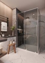 TK TELDE 80100 CHROME PRAVOKUTNA TUŠ KABINA 80X100X195 cm - Slika 2