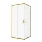 TK RAPIDO 90 BRUSHED GOLD KVADRATNA TUŠ KABINA 90X90X195 cm