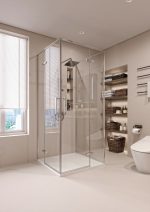 S PARLA SIDE 80 CHROME 80X195 cm STAKLENA STRANICA - Slika 3