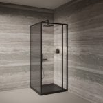 TK ROTA 90KV BLACK TUŠ KABINA 90x90x200cm - Slika 2