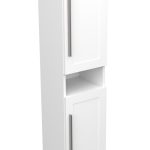 ETERNITY 170 VOV BOČNI KUPAONSKI ORMARIĆ BIJELI MAT SREBRNA RUČKICA