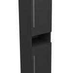 ETERNITY 170 VOV BOČNI KUPAONSKI ORMARIĆ GRAFIT SUPERMAT SREBRNA RUČKICA