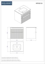 MIRIAD 60 DONJI KUPAONSKI ORMARIĆ GRAFIT SUPERMAT - Slika 4