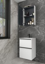 BIT 50 DONJI KUPAONSKI ORMARIĆ BIJELI SJAJ - Slika 3