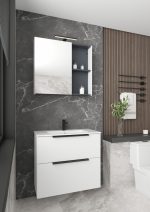 BIT 80 DONJI KUPAONSKI ORMARIĆ BIJELI SJAJ - Slika 4