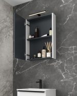 BIT 60 GORNJI KUPAONSKI ORMARIĆ BIJELI SJAJ - Slika 3