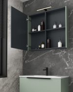 BIT 80 GORNJI KUPAONSKI ORMARIĆ EUKALIPTUS ZELENA - Slika 3