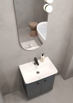 LIT 60 DONJI KUPAONSKI ORMARIĆ GRAFITNO SIVA - Slika 3